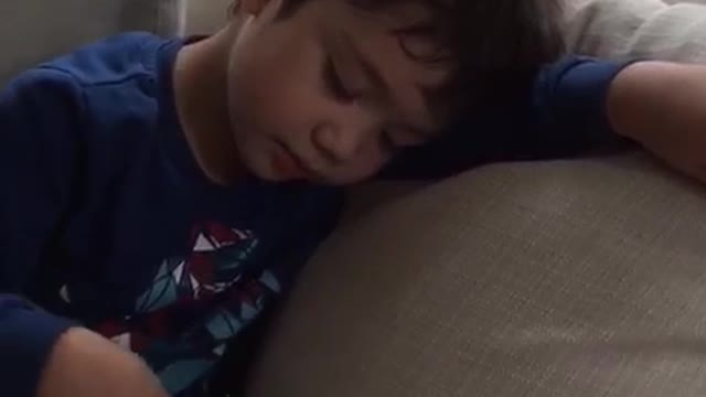 Child Falls Asleep While Eating Chips