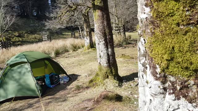 Coffee time. Riverside wildcamping