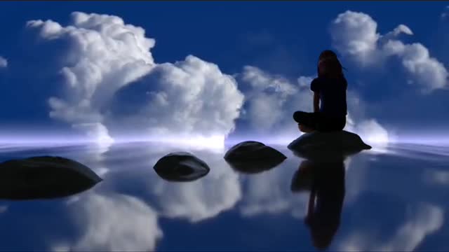 Wow Best Relaxing Video Meditation Ocean Girl Clouds