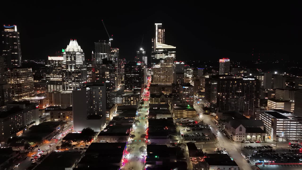 Nightfall in the city...