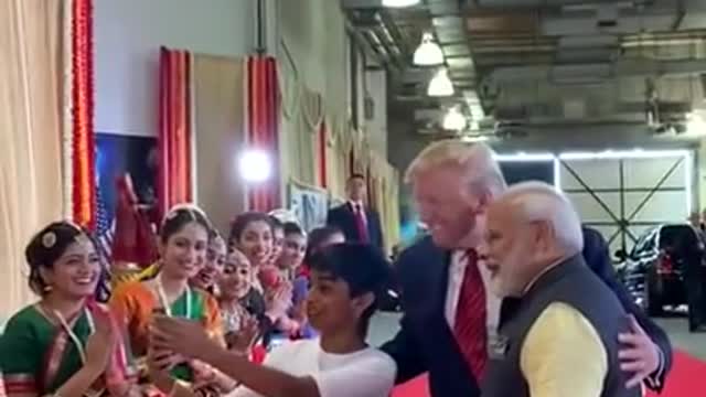 President Trump & PM Modi interacted with a group of youngster.