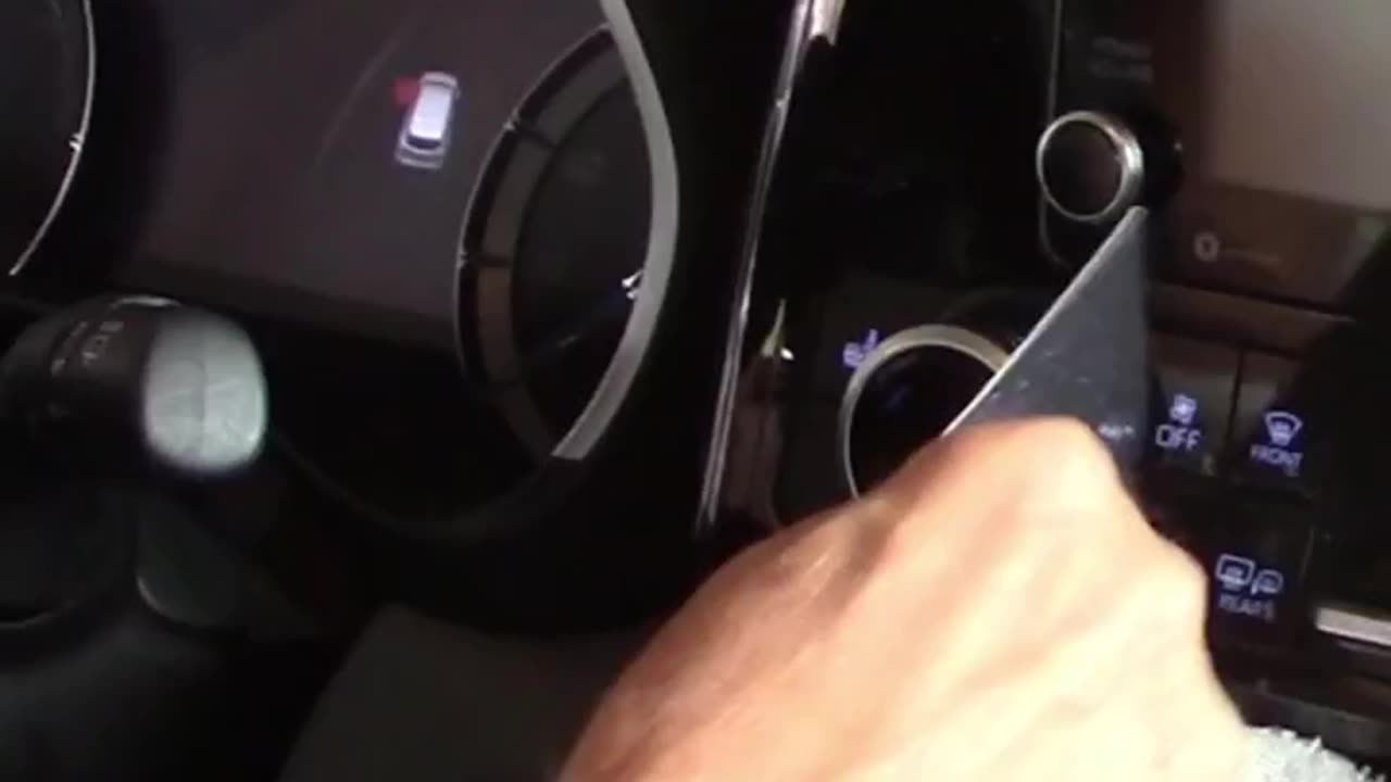 Cleaning Sticky Car Buttons