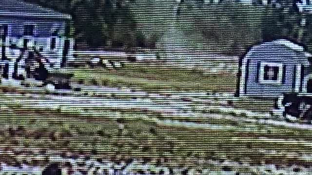 Dust Devil Takes Out Trampoline