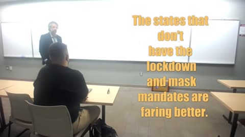 Professor David Clements REFUSES to MASK UP or get the JAB