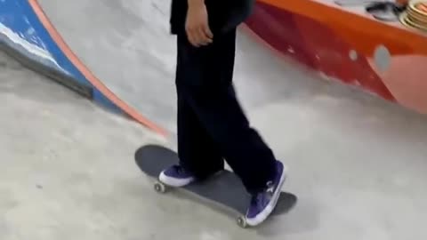 Skateboarding in the park