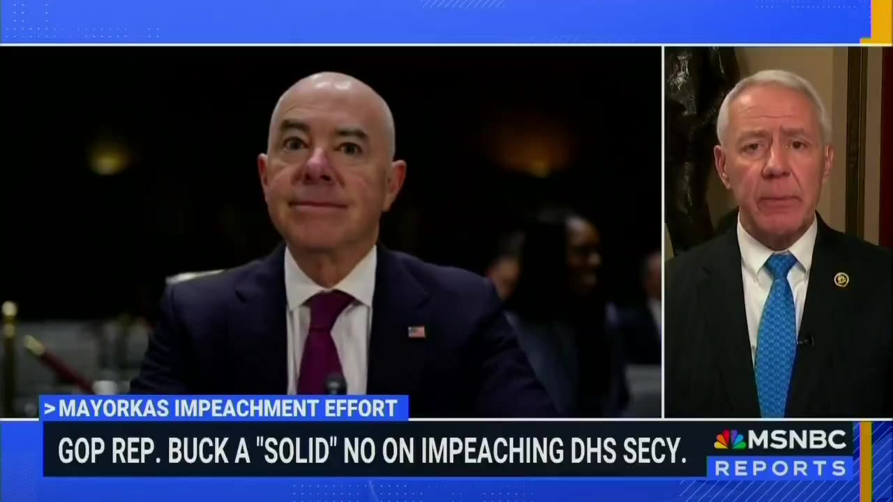GOP Congressman Tries To Justify 'NO' Vote On Impeaching Mayorkas (VIDEO)