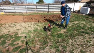 Old Man Tries to Start a Rototiller