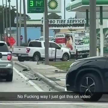 Police pursuit of U-Haul truck ends in crash.