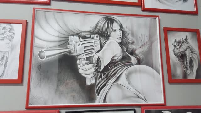 Jennifer Lopez artworks in pencil