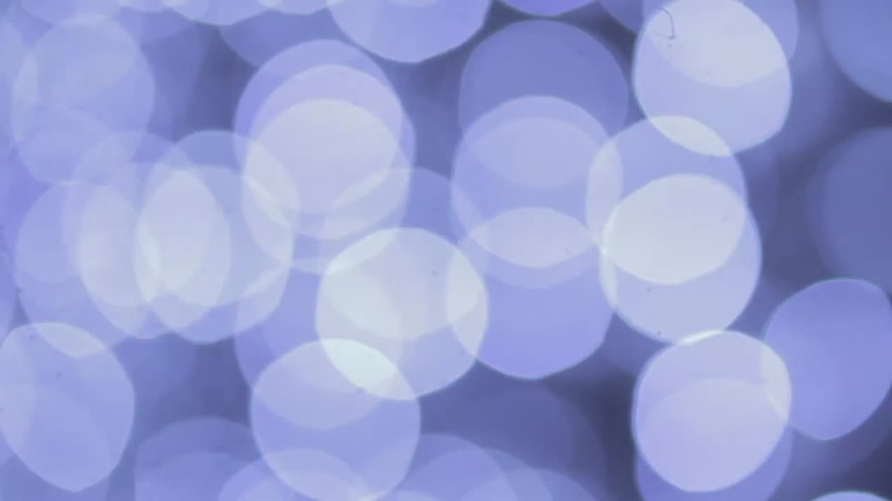 Abstract Blue Bokeh Flicker Animation