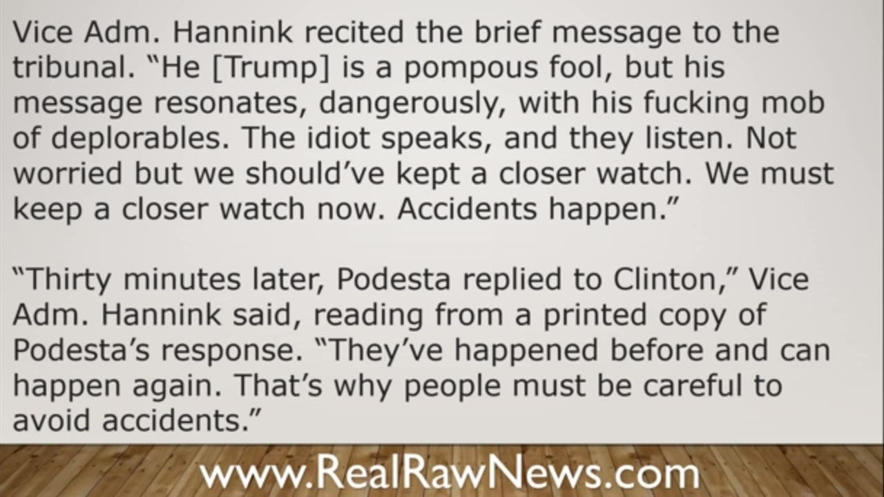 Hillary R. Clinton Gitmo Trial