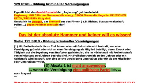 129 StGB - Bildung krimineller Vereinigungen