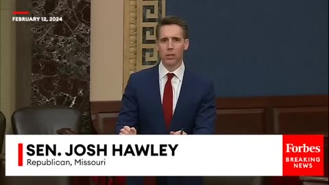 Moral Incongruity Hawley Blasts Biden Over Foreign Support Instead Of Overlooked' Domestic Aid