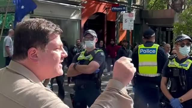 Man Talking To Police In Victoria/Australia