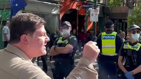 Man Talking To Police In Victoria/Australia