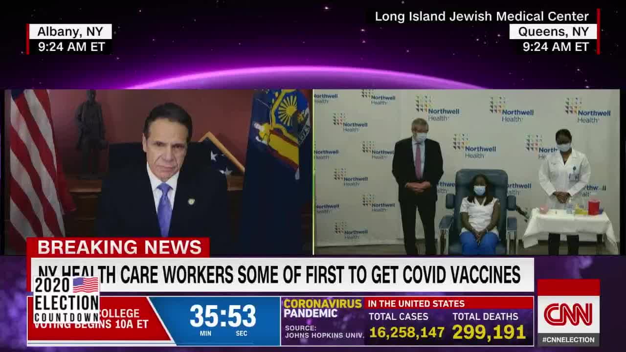 Australia First Minister Takes Vaccine On TV But The Cap Is Still On