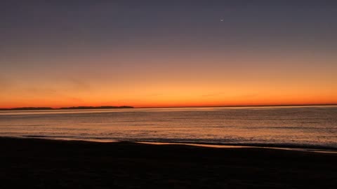 DAWN FROM THE #WATER BEACH AND ITS BACKGROUND WAVES