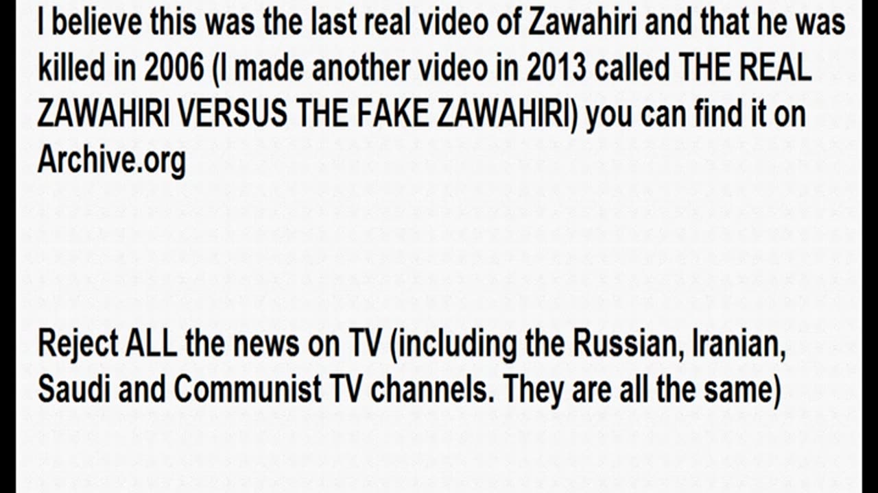 Real Ayman and bin Laden were against mass slaughter