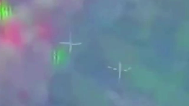 Launch And Hit Of A Missile Into The Trees In The Ukraine-Russia War