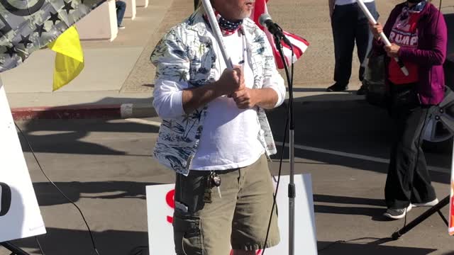 PCH gives speech at Stop the Steal rally, San Diego