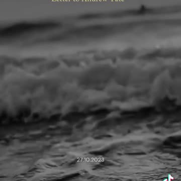 Letter to Andrew Tate 27.10.2023