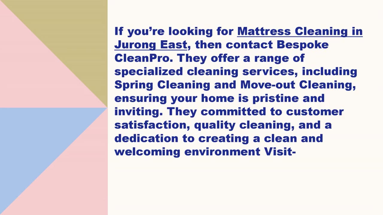 Best Mattress Cleaning in Jurong East