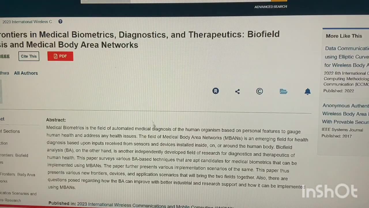 BioField Analysis for Body Area Network