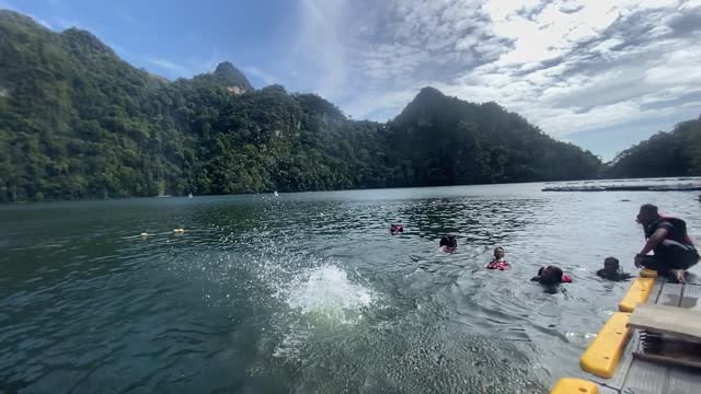 a lake in Asia