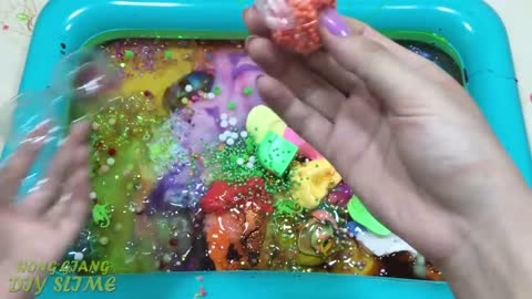 Mixing all my Store Bought Slimes ! Slimesmoothie Relaxing Satisfying Slime Vide (1)