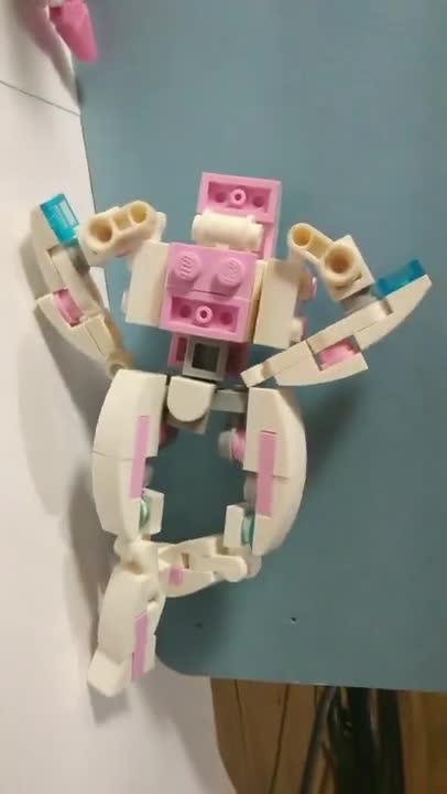 Lego Transformers Arcee sneak peek 2 Comparing toy to lego