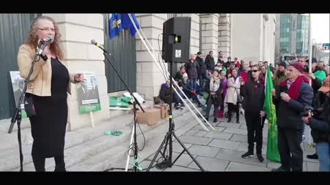 Prof. #DoloresCahill speech. Recorded today outside custom house in Dublin. 28/11/2020