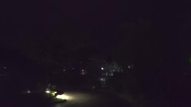 Lightning turns into a flashlight.