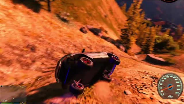 GTA V Fortuner Crash From Mountain