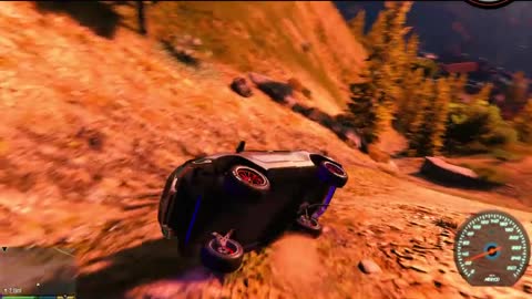 GTA V Fortuner Crash From Mountain