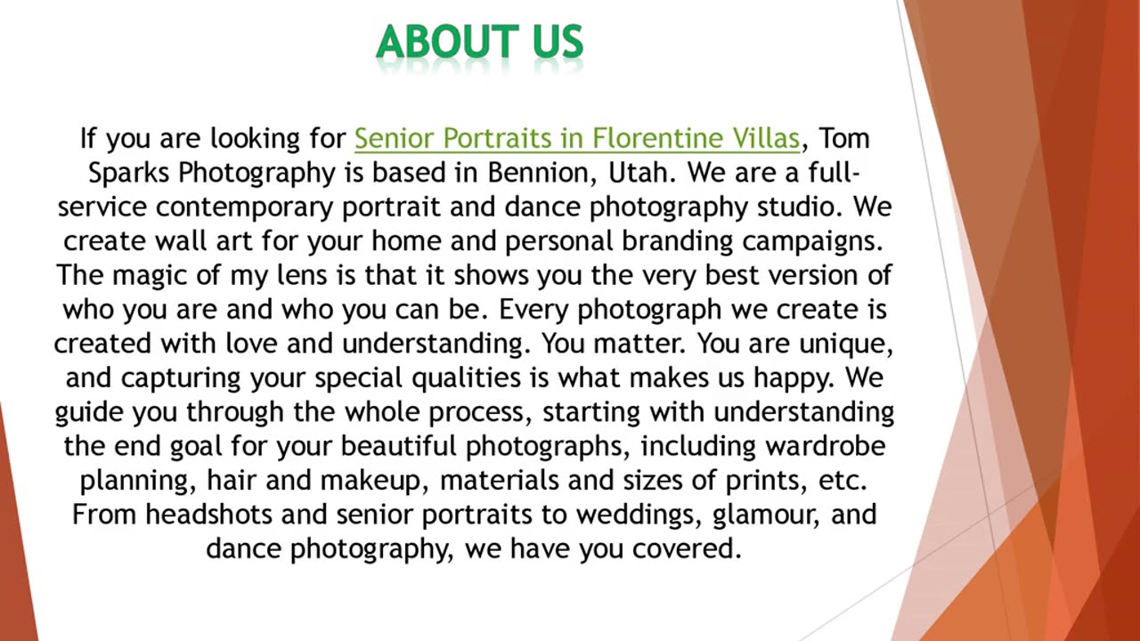 If you are looking for Senior Portraits in Florentine Villas