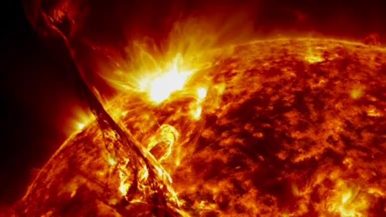 Sun's activity captured in stunning time-lapse video