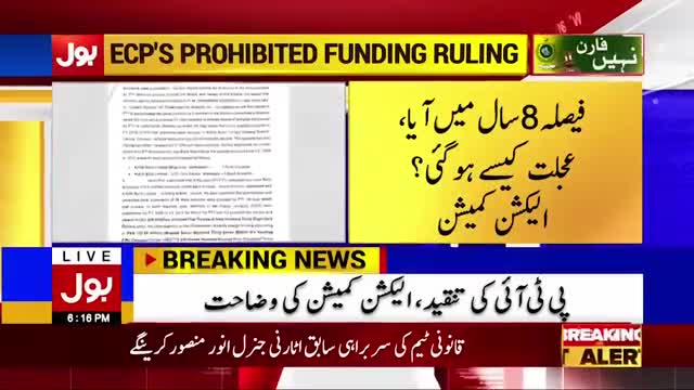 PTI Foreign Funding Case Propaganda - Election Commission Explanation - Breaking News