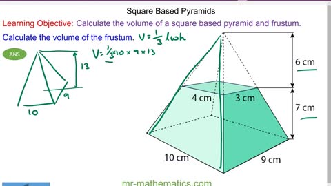 Learn the Volume of a Frustum