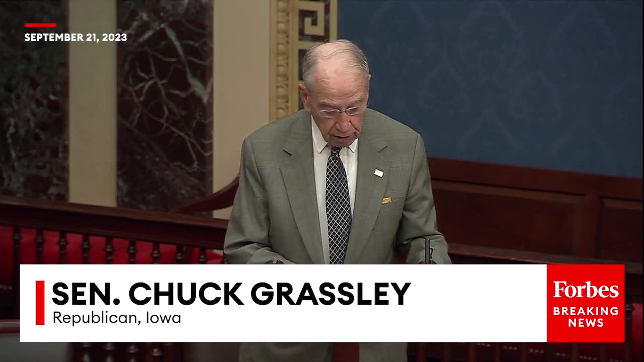 Chuck Grassley Gives Update On Probe Into Credit Suisse's Nazi-linked Accounts