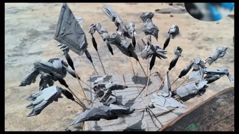 Model made of A4 paper by handyman