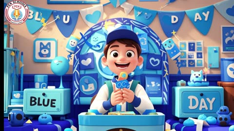 Blue Day Celebrations in PEN SCHOOLS PARADISE CAMPUS Educational Video for Kids