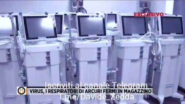 I respiratori di Arcuri fermi in magazzino