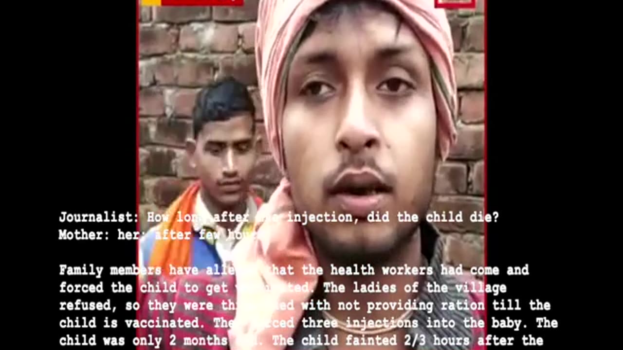 Farukkhabad, UP, child died after forced vaccination (with English subtitles)