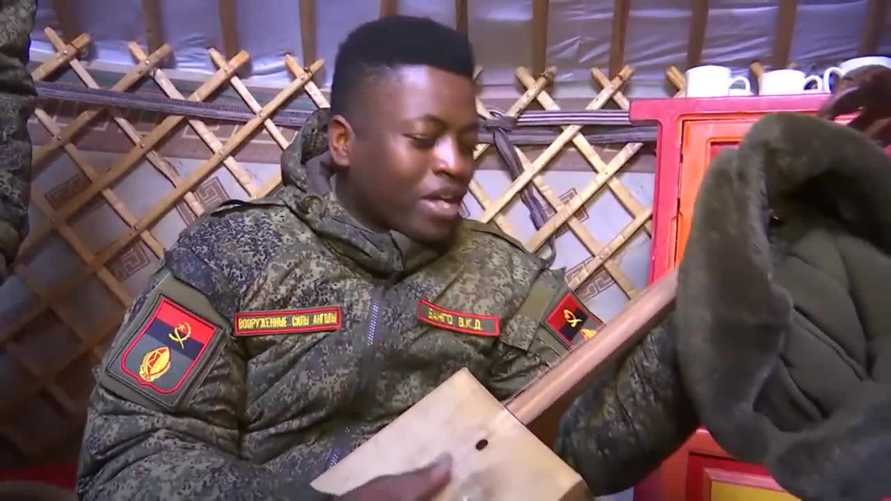 For the first time in the Siberian taiga - rap from the Angolan military!