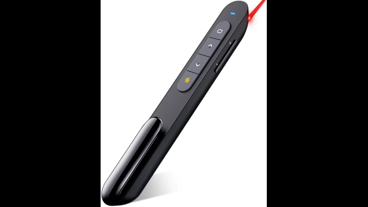 Review: DinoFire Wireless Presenter Remote with Air Mouse, RF 2.4GZ USB Rechargeable Presentati...