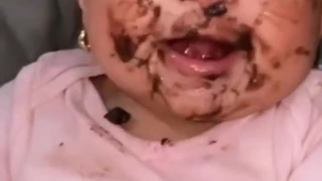 Baby Eating for 🍫🍫chocolate for the First Time | How Cute Baby ❤