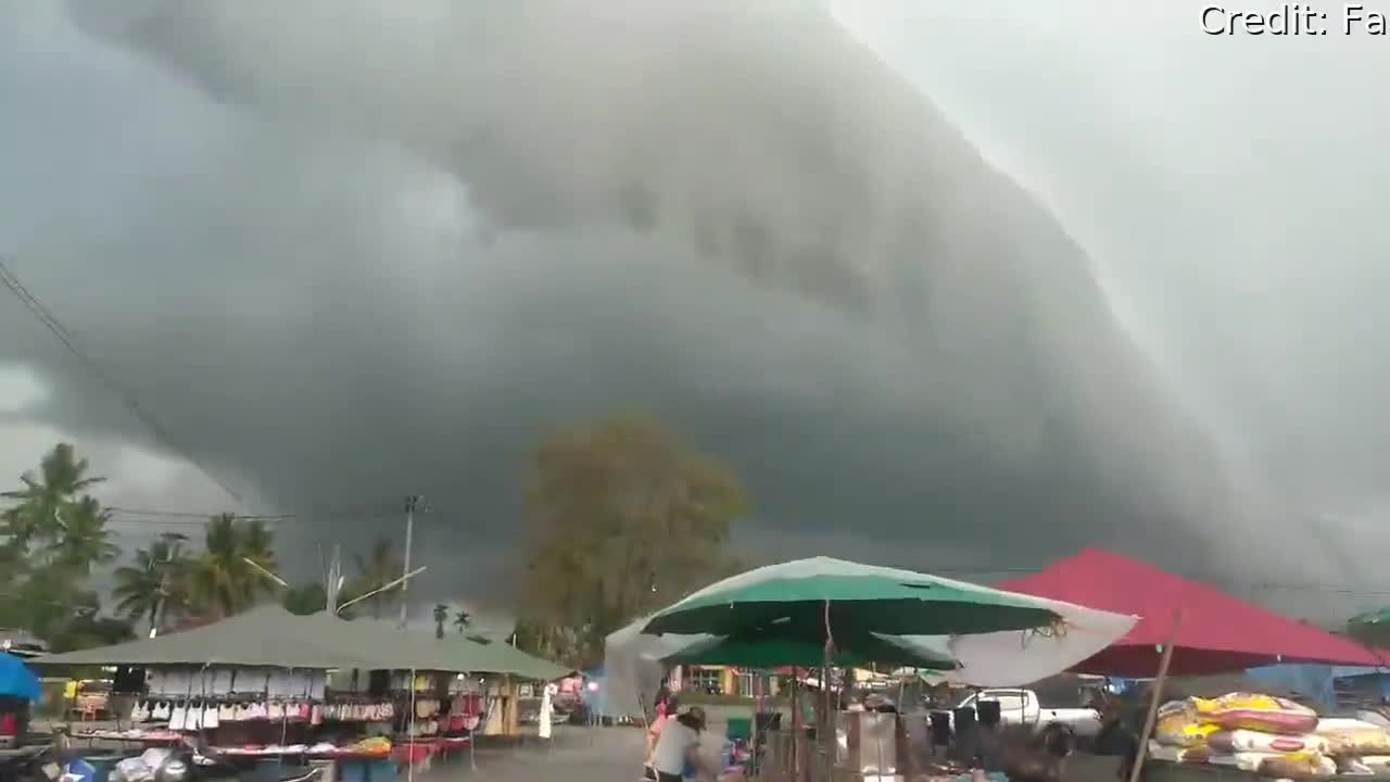 Crazy Clouds Converge Over Thailand