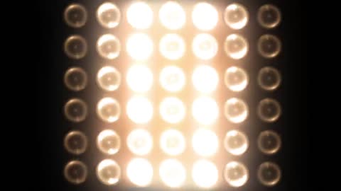 Display of small lights that turn on in sequence
