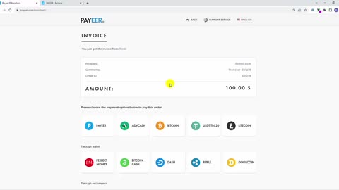 Withdraw money from Payeer Wallet to Bank account