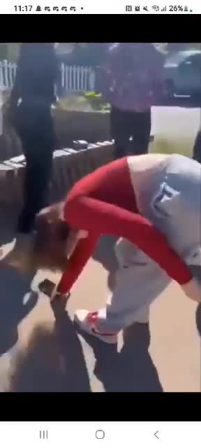 Black kids Jumping White Girl